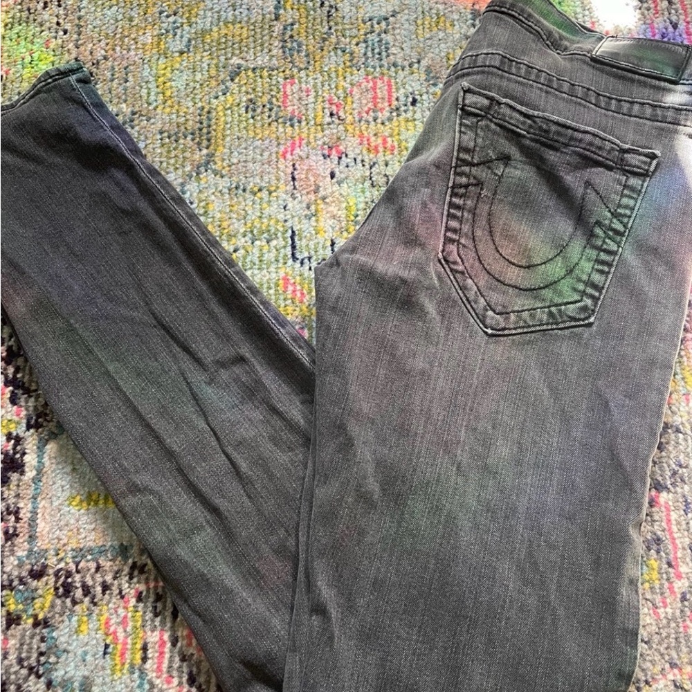 True Religion Slim Gray Denim Jeans